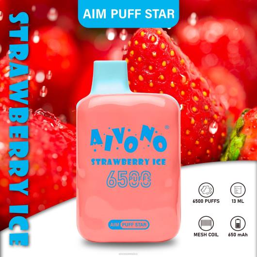 hielo de fresa Aivono AIM PUFF STAR 6500 TRF4288 | Aivono México